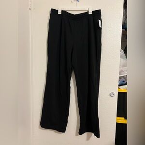 Old Navy Black Wide-Leg Sweatpants